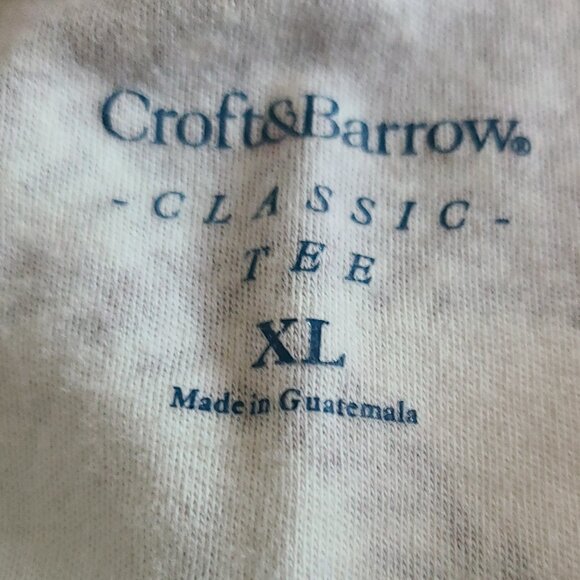 CROFT AND BARROWS CLASSIC TEE WITH CARDINAL DESIGN SIZE XL IN IVORY AND RED - Picture 2 of 7